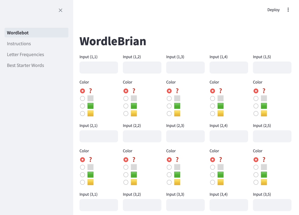 Cheating at Wordle? A Python and Streamlit Based Solver